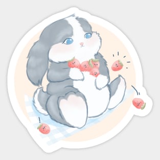 Strawberry Bunny Sticker